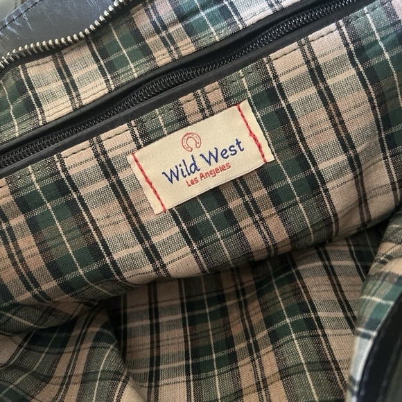 Vintage Black Leather Tote Bag - Picture 9 of 9